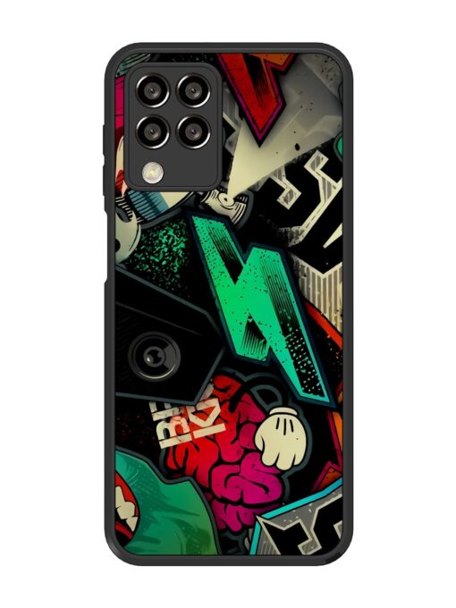 Graffiti Art Glossy Metal Phone Cover for Samsung Galaxy M33 (5G) Zapvi