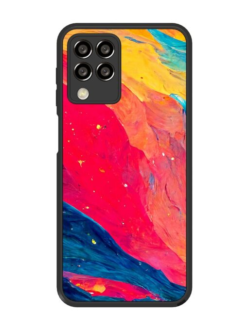 Starry Night Glossy Metal Phone Cover for Samsung Galaxy M33 (5G) Zapvi