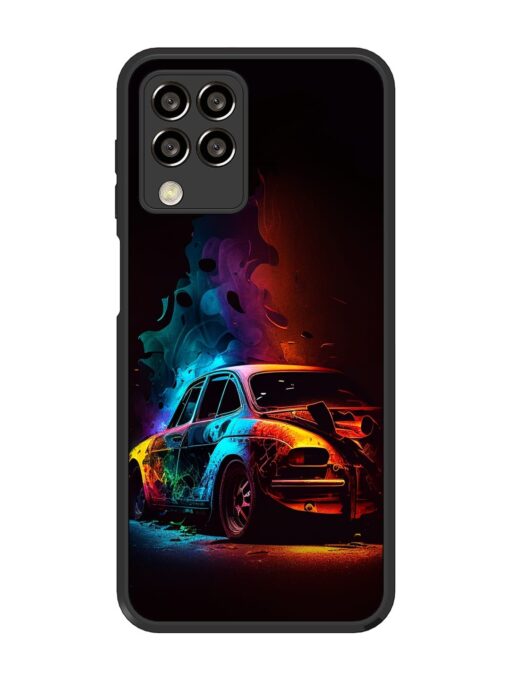 High Classic Car Art Glossy Metal Phone Cover for Samsung Galaxy M33 (5G) Zapvi