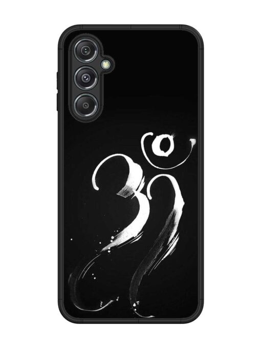 Om Logo Glossy Metal Phone Cover for Samsung Galaxy M34 (5G) Zapvi