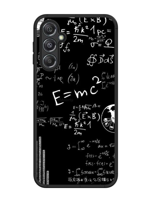 E=Mc2 Mass?Energy Equivalence Glossy Metal Phone Cover for Samsung Galaxy M34 (5G) Zapvi