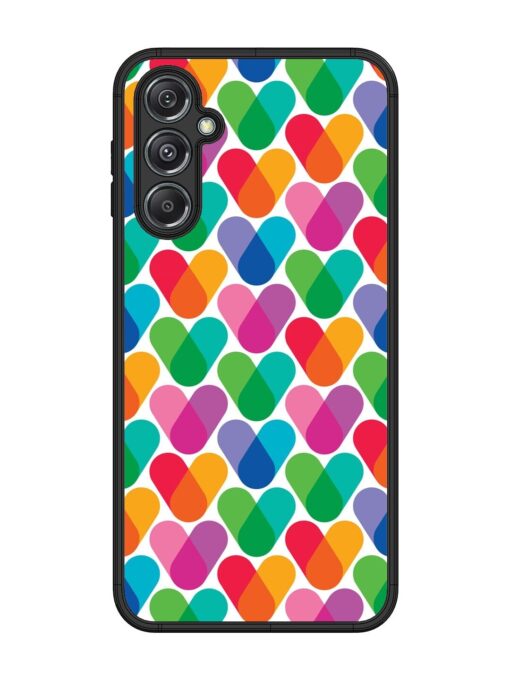 Overlapping Colors Colorful Glossy Metal TPU Phone Cover for Samsung Galaxy M34 (5G)