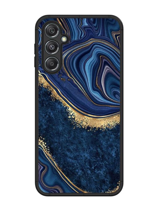 Abstract Background Blue Glossy Metal TPU Phone Cover for Samsung Galaxy M34 (5G) Zapvi