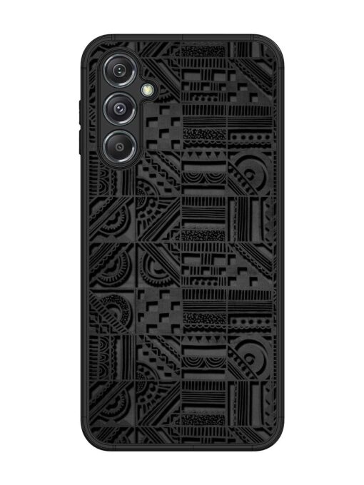 Seamless Pattern Glossy Metal Phone Cover for Samsung Galaxy M34 (5G)