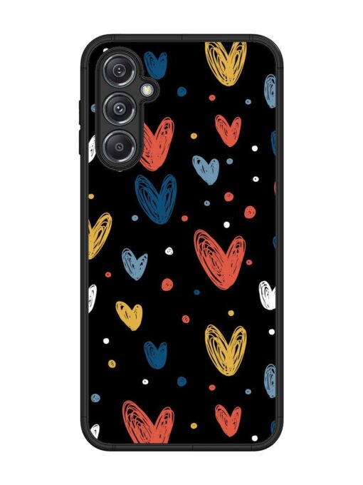 Happy Valentines Day Glossy Metal TPU Phone Cover for Samsung Galaxy M34 (5G)