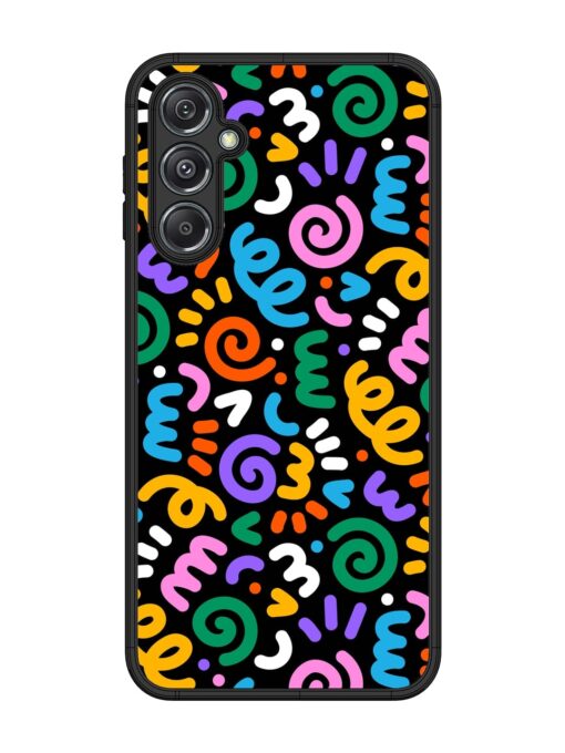 Colorful Seamless Vector Glossy Metal Phone Cover for Samsung Galaxy M34 (5G)