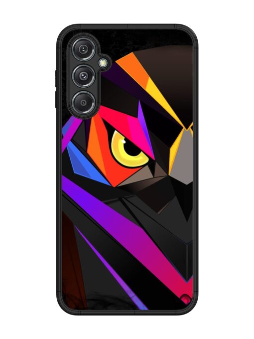 Wpap Owl Glossy Metal Phone Cover for Samsung Galaxy M34 (5G) Zapvi