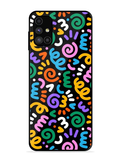 Colorful Seamless Vector Glossy Metal Phone Cover for Samsung Galaxy M51