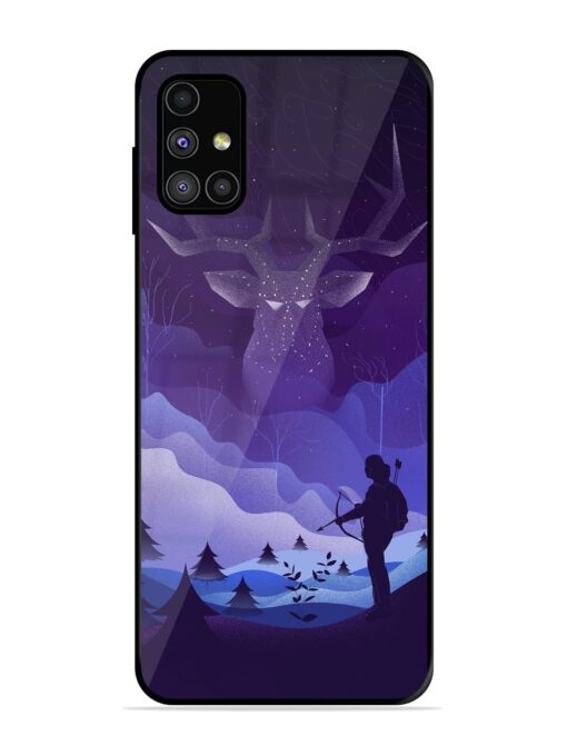 Deer Forest River Glossy Metal Phone Cover for Samsung Galaxy M51