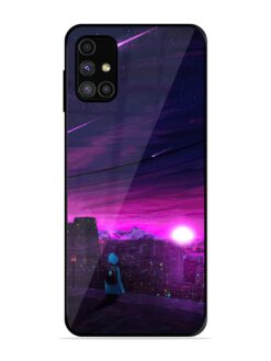 Empty Attempt Glossy Metal Phone Cover for Samsung Galaxy M51