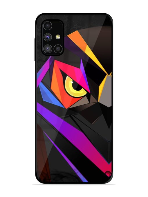 Wpap Owl Glossy Metal Phone Cover for Samsung Galaxy M51 Zapvi