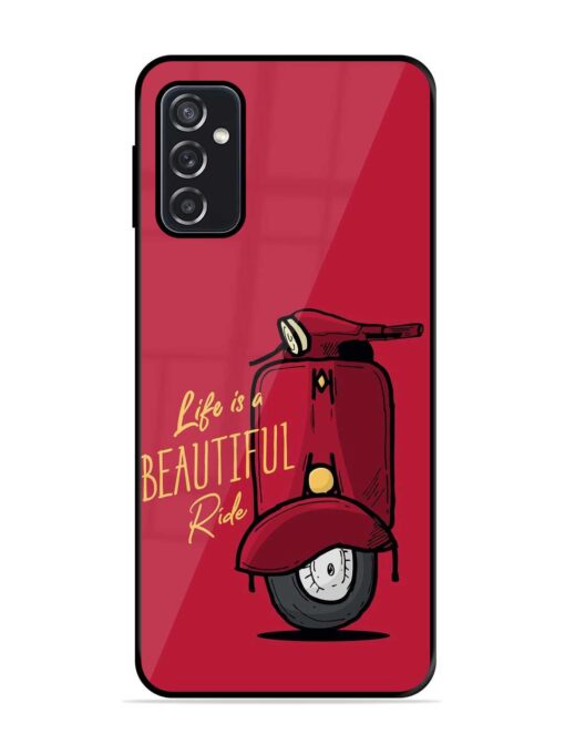 Life Is Beautiful Rides Glossy Metal Phone Cover for Samsung Galaxy M52 (5G)