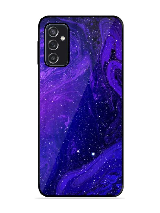 Galaxy Acrylic Abstract Art Glossy Metal Phone Cover for Samsung Galaxy M52 (5G)