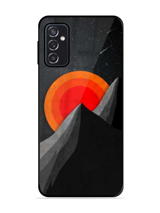 Black Mountain Glossy Metal Phone Cover for Samsung Galaxy M52 (5G)