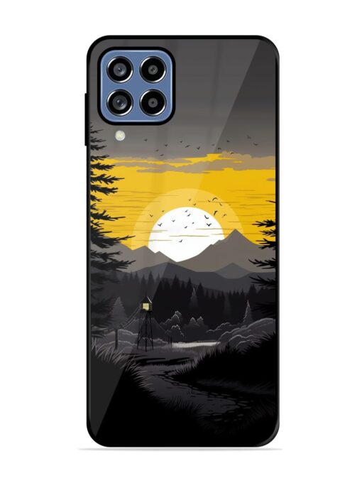 Sunset Vector Glossy Metal Phone Cover for Samsung Galaxy M53 (5G)