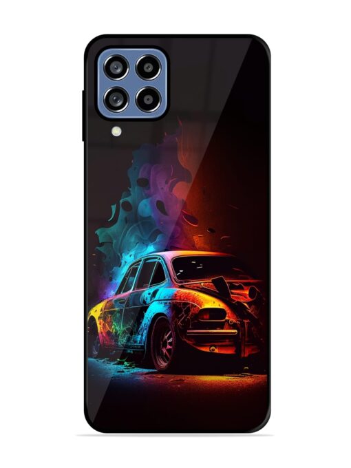 High Classic Car Art Glossy Metal Phone Cover for Samsung Galaxy M53 (5G) Zapvi