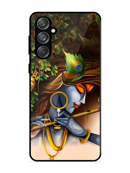 Krishna Glossy Metal Phone Cover for Samsung Galaxy M55 (5G) Zapvi