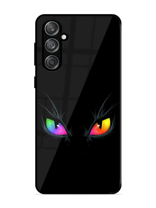 Cat Eyes Glossy Metal Phone Cover for Samsung Galaxy M55 (5G) Zapvi