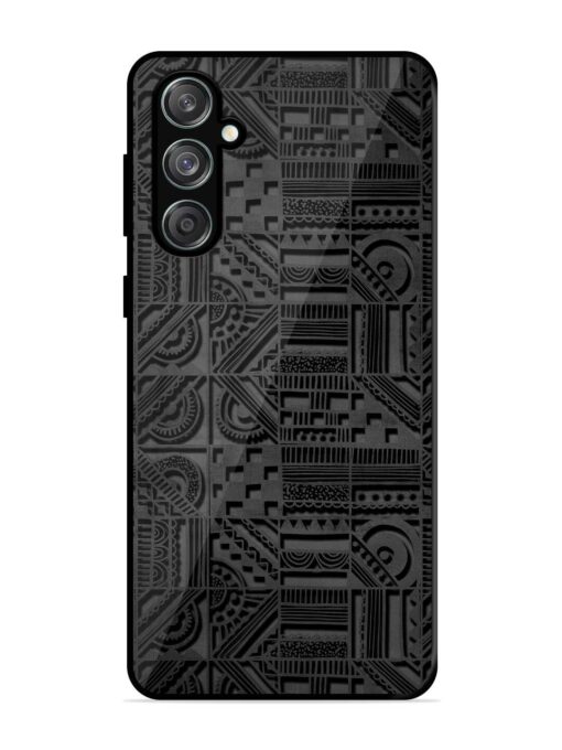 Seamless Pattern Glossy Metal Phone Cover for Samsung Galaxy M55 (5G) Zapvi