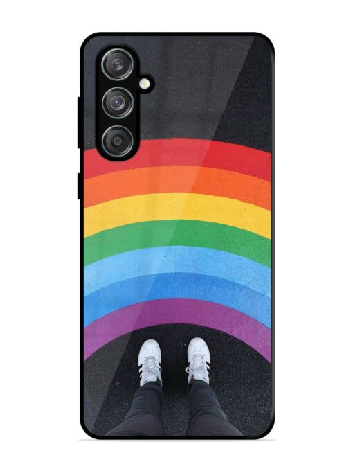 Legs Rainbow Glossy Metal TPU Phone Cover for Samsung Galaxy M55 (5G) Zapvi