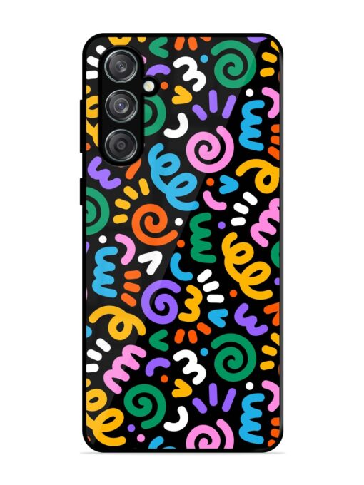 Colorful Seamless Vector Glossy Metal Phone Cover for Samsung Galaxy M55 (5G)