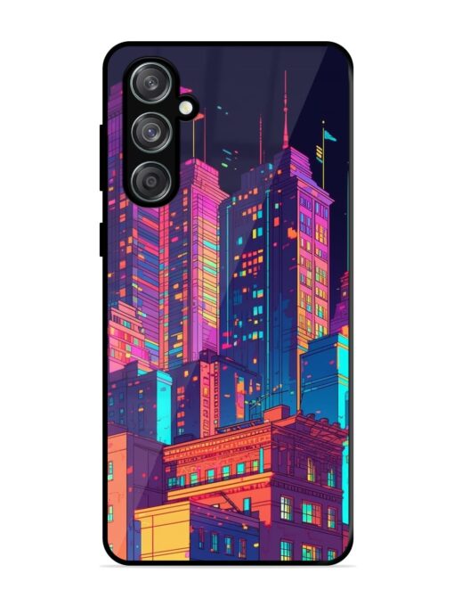 City View Glossy Metal Phone Cover for Samsung Galaxy M55 (5G)