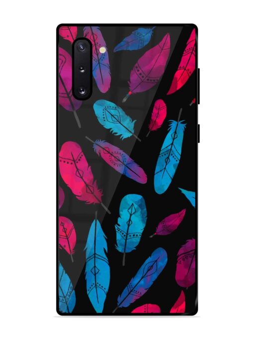 Feather Art Glossy Metal Phone Cover for Samsung Galaxy Note 10