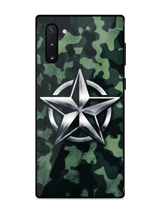 Indian Army Star Design Glossy Metal Phone Cover for Samsung Galaxy Note 10