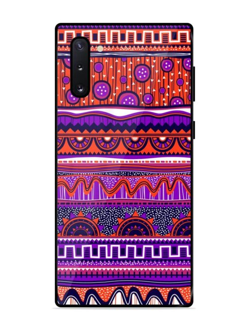 Ethnic Seamless Pattern Glossy Metal TPU Phone Cover for Samsung Galaxy Note 10