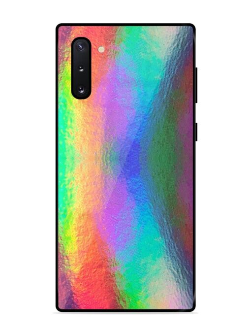 Colorful Holographic Background Glossy Metal TPU Phone Cover for Samsung Galaxy Note 10