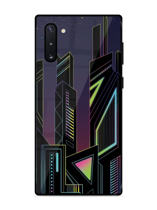 Neon Dreamscape Glossy Metal Phone Cover for Samsung Galaxy Note 10 Zapvi