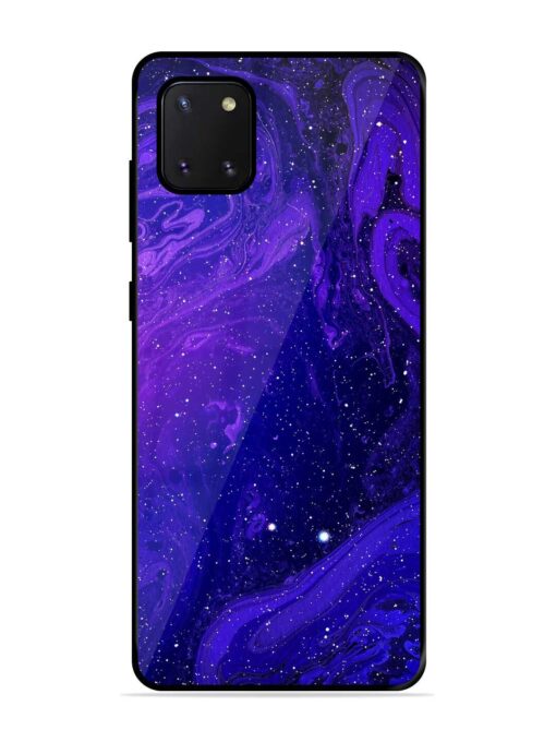 Galaxy Acrylic Abstract Art Glossy Metal Phone Cover for Samsung Galaxy Note 10 Lite