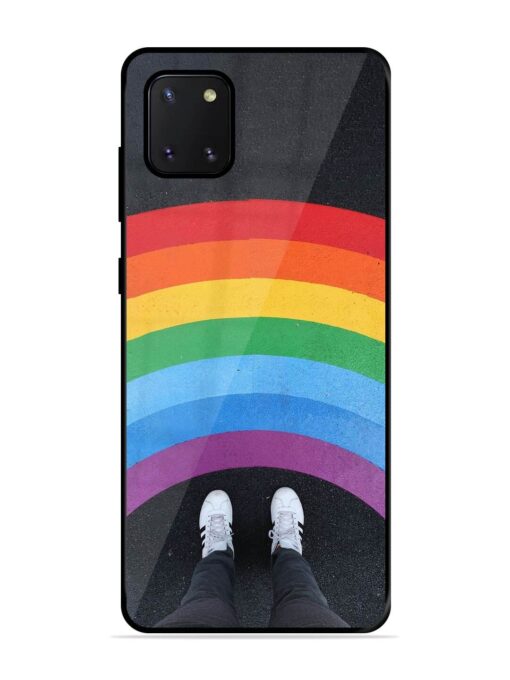 Legs Rainbow Glossy Metal TPU Phone Cover for Samsung Galaxy Note 10 Lite