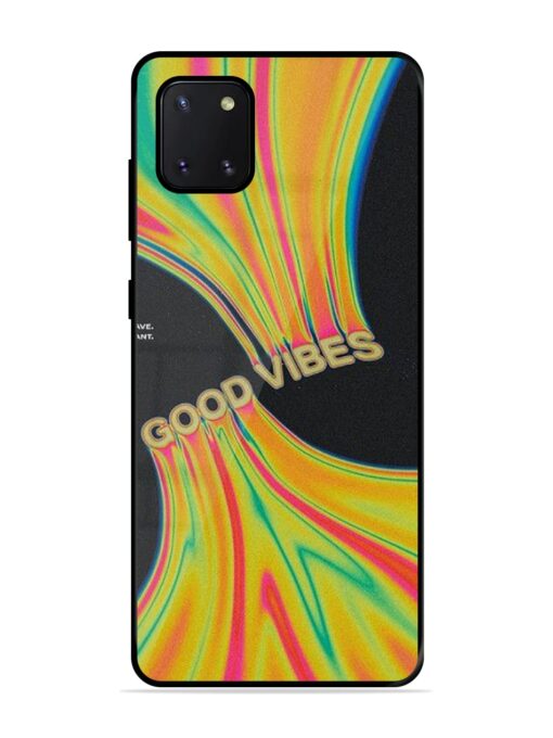 Good Vibes Glossy Metal Phone Cover for Samsung Galaxy Note 10 Lite