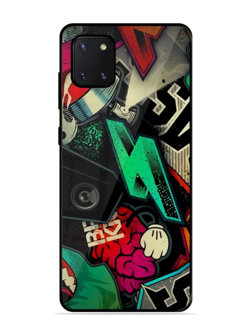 Graffiti Art Glossy Metal Phone Cover for Samsung Galaxy Note 10 Lite