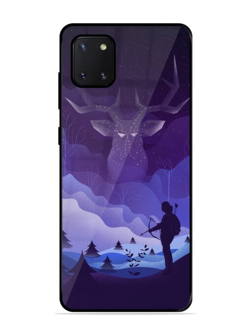 Deer Forest River Glossy Metal Phone Cover for Samsung Galaxy Note 10 Lite