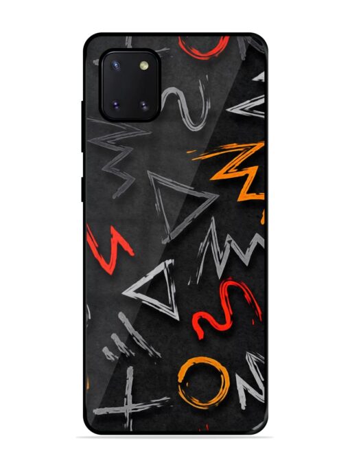 Grungy Graffiti Glossy Metal Phone Cover for Samsung Galaxy Note 10 Lite