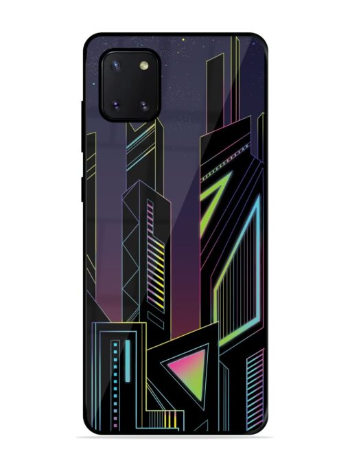 Neon Dreamscape Glossy Metal Phone Cover for Samsung Galaxy Note 10 Lite