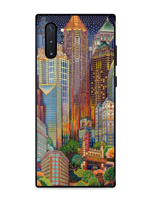 Cityscapes Art Glossy Metal Phone Cover for Samsung Galaxy Note 10 Plus