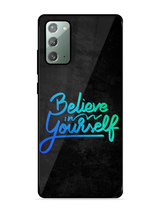 Believe In Yourself Glossy Metal Phone Cover for Samsung Galaxy Note 20