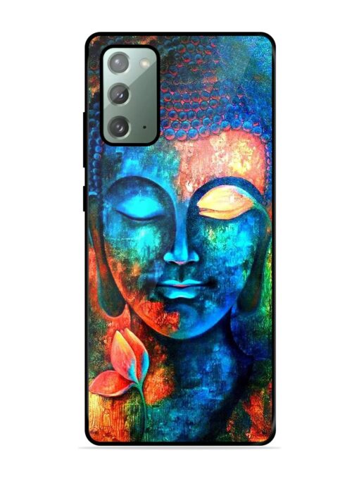 Buddha Painting Glossy Metal Phone Cover for Samsung Galaxy Note 20