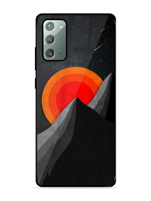 Black Mountain Glossy Metal Phone Cover for Samsung Galaxy Note 20