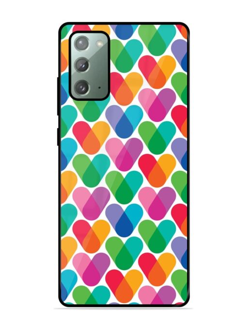 Overlapping Colors Colorful Glossy Metal TPU Phone Cover for Samsung Galaxy Note 20