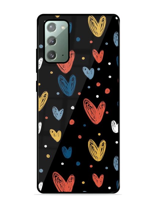 Happy Valentines Day Glossy Metal TPU Phone Cover for Samsung Galaxy Note 20 Zapvi