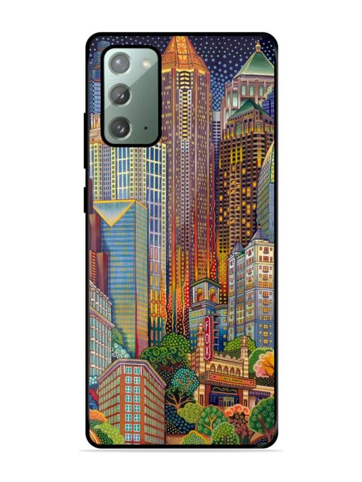 Cityscapes Art Glossy Metal Phone Cover for Samsung Galaxy Note 20