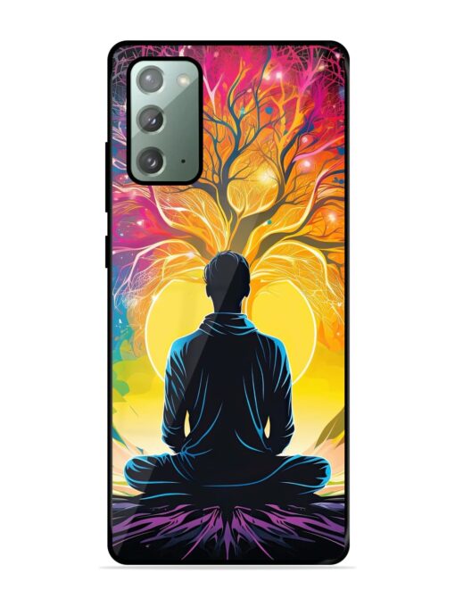 Mind Colourful Glossy Metal Phone Cover for Samsung Galaxy Note 20 Zapvi