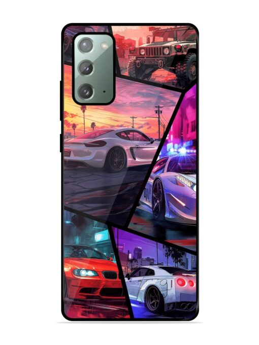 Ride In Pixels Glossy Metal Phone Cover for Samsung Galaxy Note 20 Zapvi