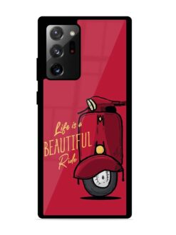Life Is Beautiful Rides Glossy Metal Phone Cover for Samsung Galaxy Note 20 Ultra