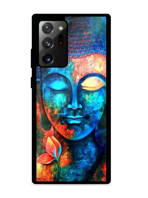 Buddha Painting Glossy Metal Phone Cover for Samsung Galaxy Note 20 Ultra Zapvi