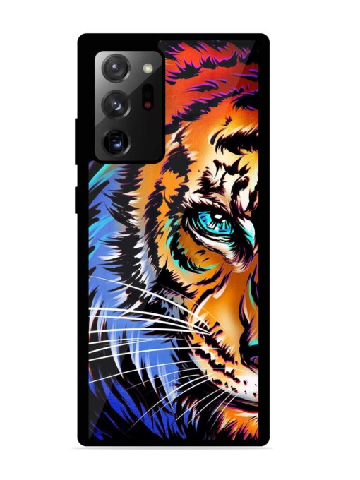 Colorful Lion Art Glossy Metal Phone Cover for Samsung Galaxy Note 20 Ultra Zapvi